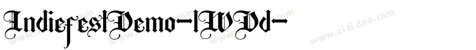 IndiefestDemo-lWDd字体转换