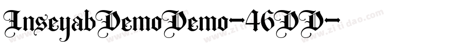InseyabDemoDemo-46DD字体转换