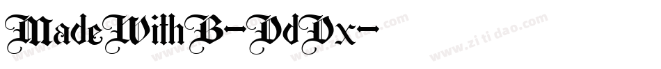 MadeWithB-DdDx字体转换