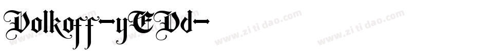 Volkoff-yEDd字体转换