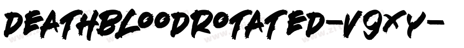 DeathbloodRotated-v9Xy字体转换