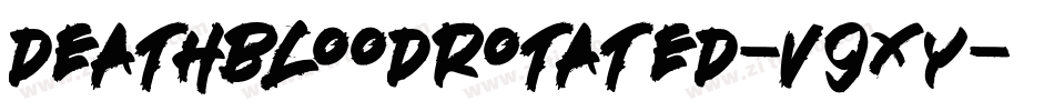DeathbloodRotated-v9Xy字体转换