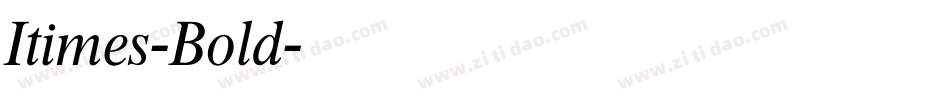 Itimes-Bold字体转换