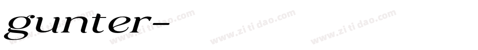 gunter字体转换