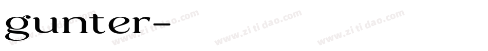 gunter字体转换