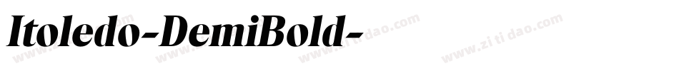Itoledo-DemiBold字体转换