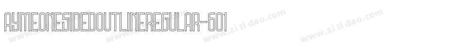 AymeOneSidedOutlineRegular-6O1A字体转换