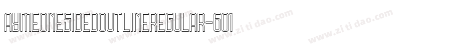 AymeOneSidedOutlineRegular-6O1A字体转换