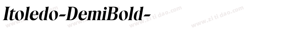 Itoledo-DemiBold字体转换