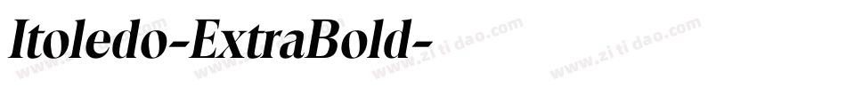 Itoledo-ExtraBold字体转换