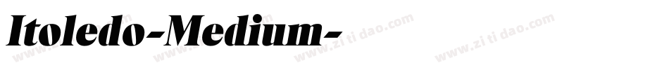 Itoledo-Medium字体转换