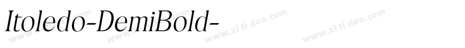 Itoledo-DemiBold字体转换