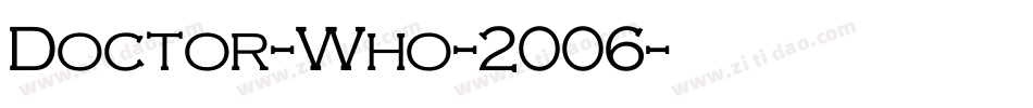 Doctor-Who-2006字体转换