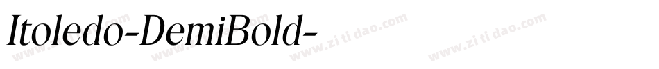 Itoledo-DemiBold字体转换