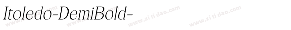 Itoledo-DemiBold字体转换