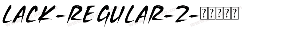 lack-regular-2字体转换