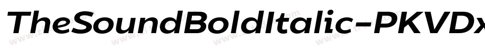 TheSoundBoldItalic-PKVDx字体转换 TheSoundBoldItalic-PKVDx字体转换