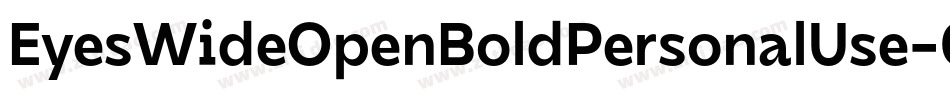 EyesWideOpenBoldPersonalUse-05DX字体转换
