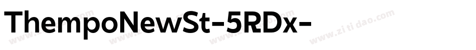 ThempoNewSt-5RDx字体转换
