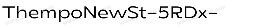 ThempoNewSt-5RDx字体转换