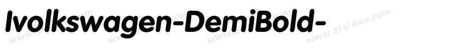 Ivolkswagen-DemiBold字体转换