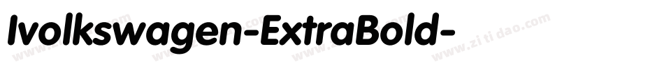 Ivolkswagen-ExtraBold字体转换