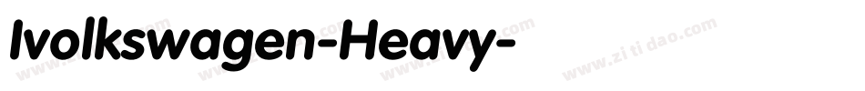 Ivolkswagen-Heavy字体转换
