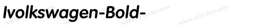 Ivolkswagen-Bold字体转换