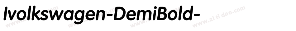 Ivolkswagen-DemiBold字体转换