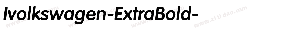 Ivolkswagen-ExtraBold字体转换