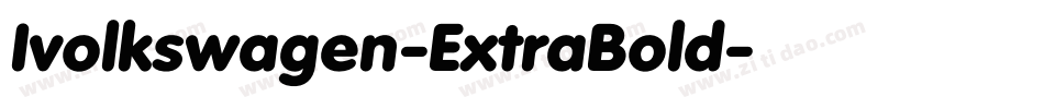 Ivolkswagen-ExtraBold字体转换