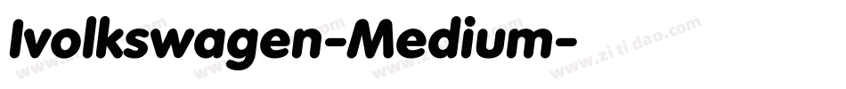 Ivolkswagen-Medium字体转换