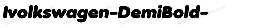 Ivolkswagen-DemiBold字体转换