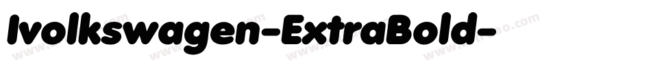 Ivolkswagen-ExtraBold字体转换