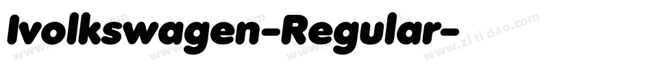 Ivolkswagen-Regular字体转换