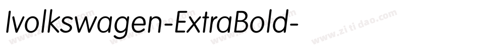 Ivolkswagen-ExtraBold字体转换