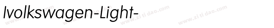 Ivolkswagen-Light字体转换