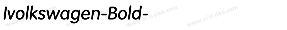 Ivolkswagen-Bold字体转换