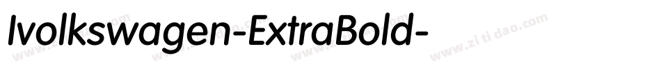 Ivolkswagen-ExtraBold字体转换