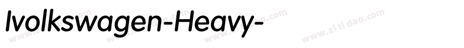 Ivolkswagen-Heavy字体转换