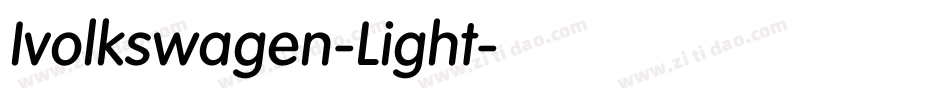 Ivolkswagen-Light字体转换