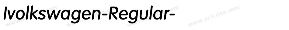 Ivolkswagen-Regular字体转换