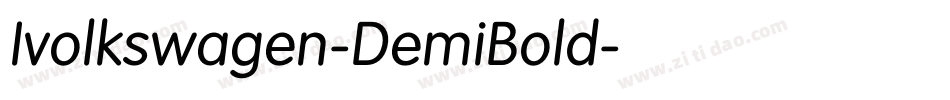 Ivolkswagen-DemiBold字体转换