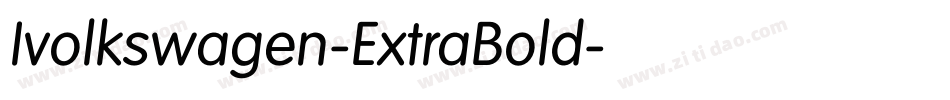 Ivolkswagen-ExtraBold字体转换