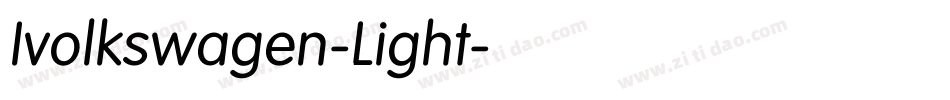 Ivolkswagen-Light字体转换