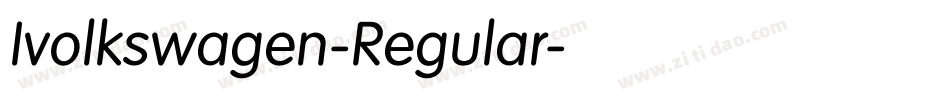 Ivolkswagen-Regular字体转换