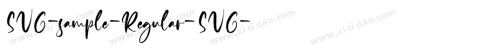 SVG-sample-Regular-SVG字体转换