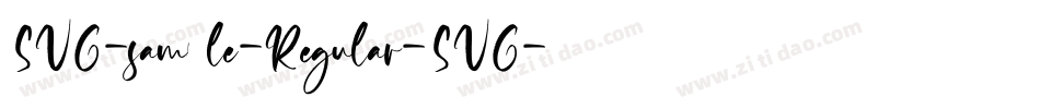 SVG-sample-Regular-SVG字体转换
