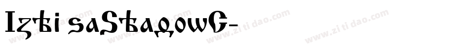 IzhitsaShadowC字体转换