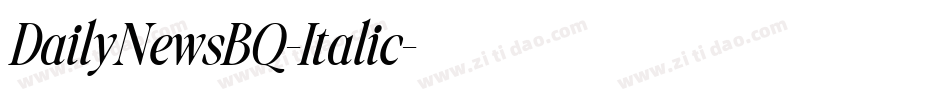 DailyNewsBQ-Italic字体转换